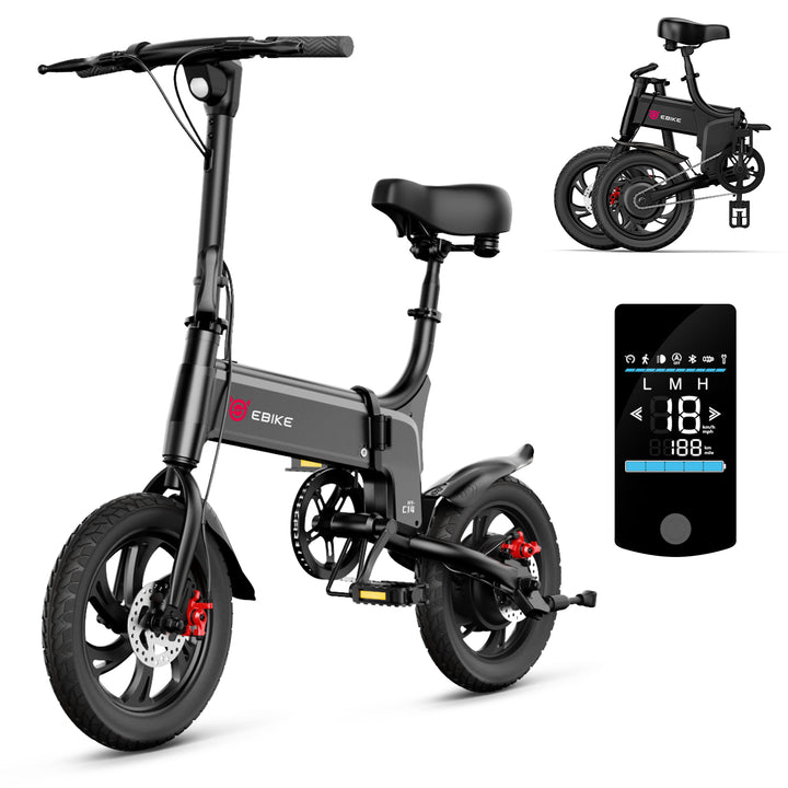 14" Lynx Plus Folding Electric Bike for Kids (Black)