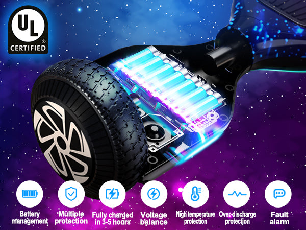 SISIGAD A02C Colorful 6.5" Hoverboard with Bluetooth