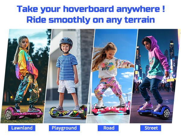 SISIGAD A02C Colorful 6.5" Hoverboard with Bluetooth