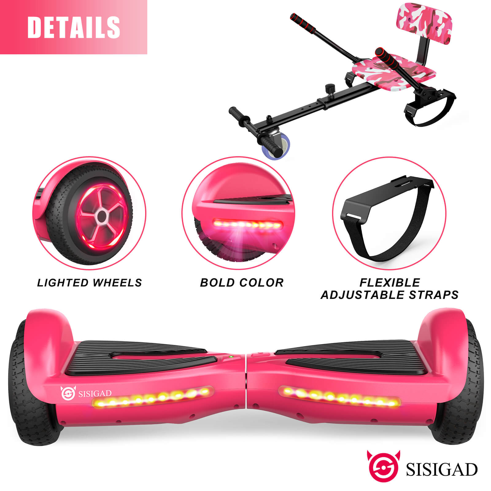 Hoverboard discount pink bluetooth